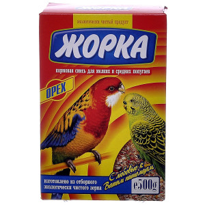 Жорка - Корм для мелких и средних попугаев с орехами (коробка)