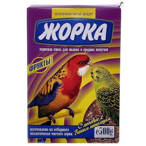 Жорка - Корм для мелких и средних попугаев с фруктами (коробка)