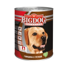Зоогурман - Консервы для собак «БигДог», говядина с гречкой