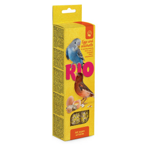 Рио - Палочки для всех видов птиц с яйцом и ракушечником, 2х40 г