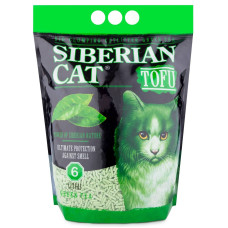 Сибирская кошка - Комкующийся наполнитель Тофу Зеленый чай 6л