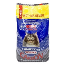 Сибирская кошка - Супер Carbon Комкующийся наполнитель, 5л